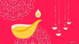 Diwali Red Background