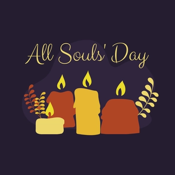 Free All Souls' Day Cartoon Clipart Template to Edit Online