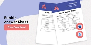 Bubble Answer Sheet Template