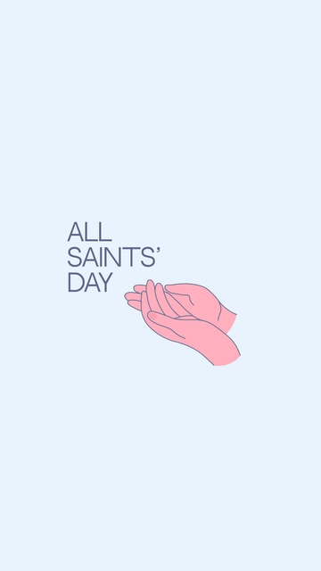 Free All Saints' Day iPhone Background Template to Edit Online Free All Saints' Day iPhone Background Template to Edit Online