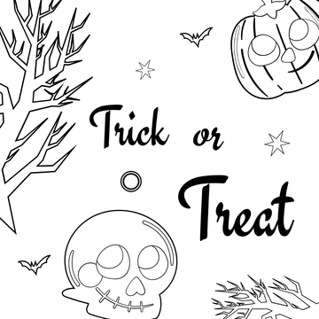 Free Halloween Cartoon Drawing Template to Edit Online