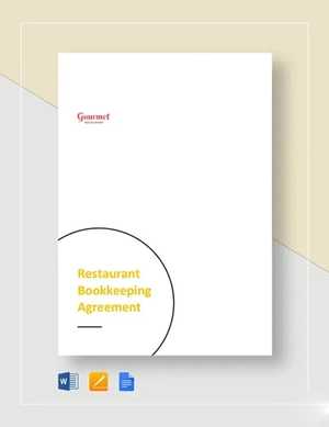 Restaurant Bookkeeping Agreement Template