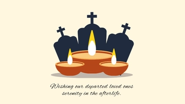 Free All Souls' Day Wishes Background Template to Edit Online