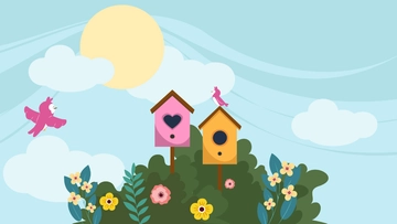 Free Lovely Spring Morning Background Template to Edit Online