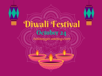 Free Diwali Blog Header Template to Edit Online