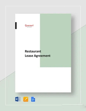 Restaurant Lease Agreement Template
