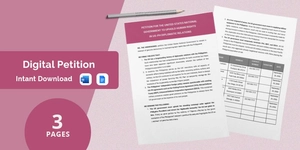 Digital Petition Template