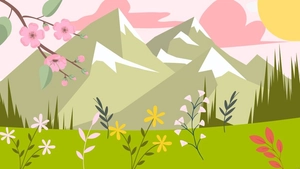 Spring Landscape Background