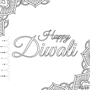 Diwali Drawing Vector