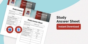 Study Answer Sheet Template
