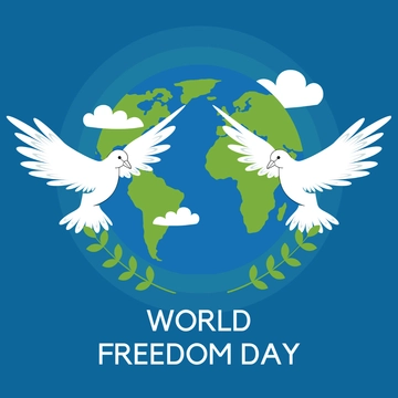 Free World Freedom Day Clipart Template to Edit Online
