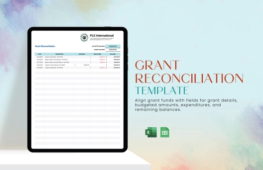 Grant Reconciliation Template