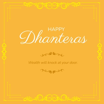 Free Dhanteras Flyer Vector Template to Edit Online