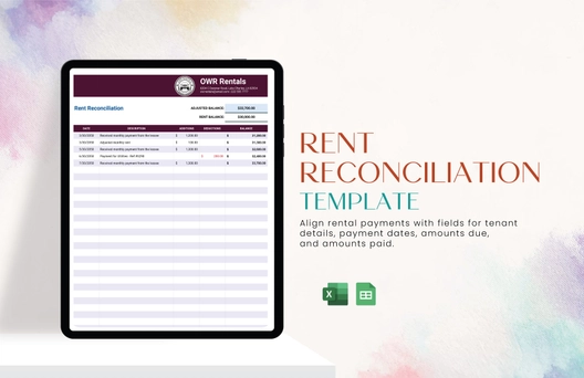 Rent Reconciliation Template