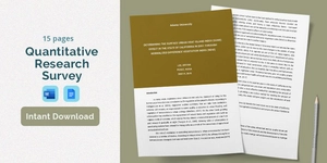 Quantitative Research Report Template