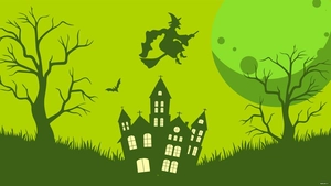 Halloween Green Background