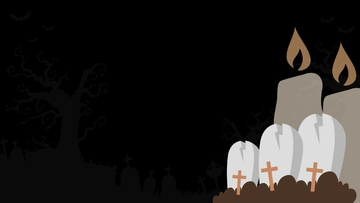 Free All Souls' Day Cartoon Background Template to Edit Online
