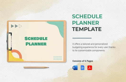 Schedule Planner Template
