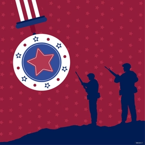 Veterans Day Cartoon Vector