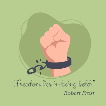 Free World Freedom Day Quote Vector Template to Edit Online