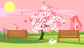 Free Spring Park Background Template to Edit Online