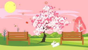 Spring Park Background