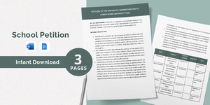 School Petition Template