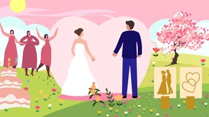 Spring Wedding Background