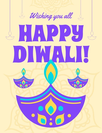 Free Blank Diwali Flyer Template to Edit Online