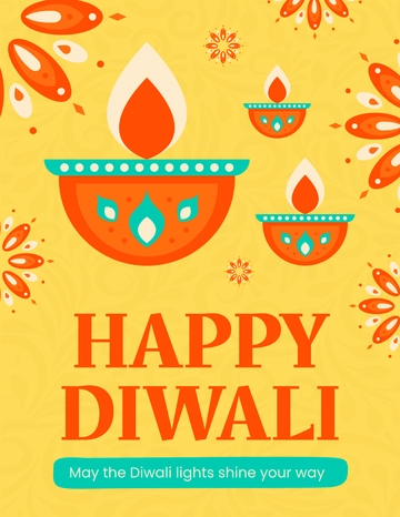 Free Creative Diwali Flyer Template to Edit Online