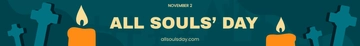 Free All Souls' Day Website Banner Template to Edit Online
