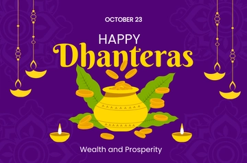 Free Dhanteras Banner Template to Edit Online