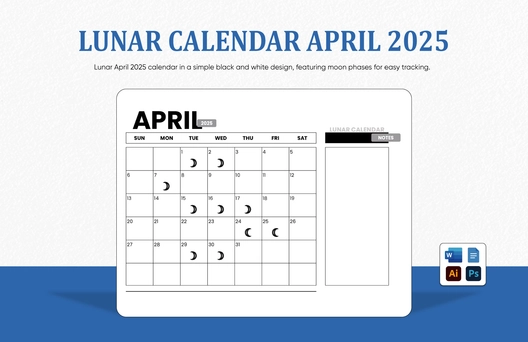 Lunar Calendar April 2025