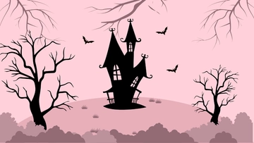 Free Halloween Pink Background Template to Edit Online