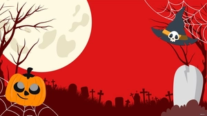 Halloween Red Background