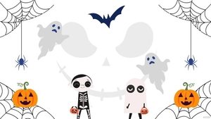 Halloween White Background