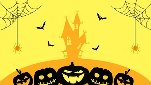 Halloween Yellow Background