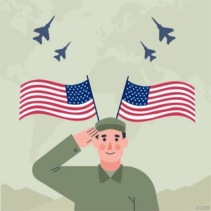 Veterans Day Flat Design Vector