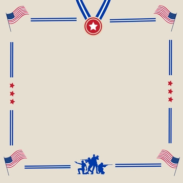 Free Veterans Day Border Clipart Template to Edit Online