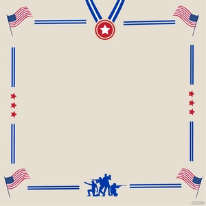 Veterans Day Border Vector