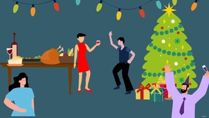 Christmas Party Background