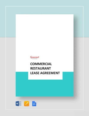 Commercial Restaurant Lease Agreement Template