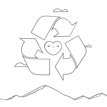 Free America Recycles Day Drawing Clipart Template to Edit Online