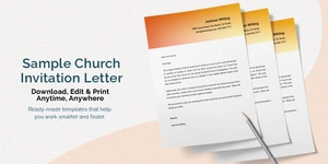 Sample Church Invitation Letter