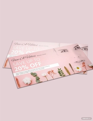 Beauty Center Discount Voucher Template
