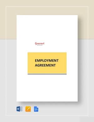 Restaurant Employment Agreement Template