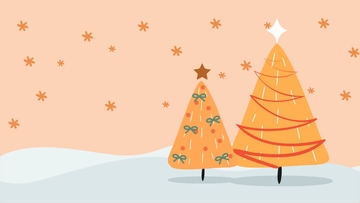 Free Orange Christmas Background Template to Edit Online