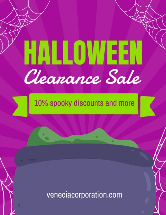 Sale Halloween Flyer