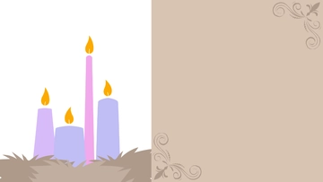 Free Advent Drawing Background Template to Edit Online