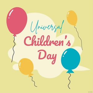 Universal Children’s Day Cartoon Vector